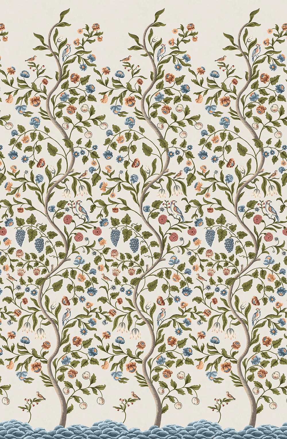 Mandalay Wallpaper Mural - Ceviche - Little Greene - 0260MDCEVIC - Premier Wallcovering