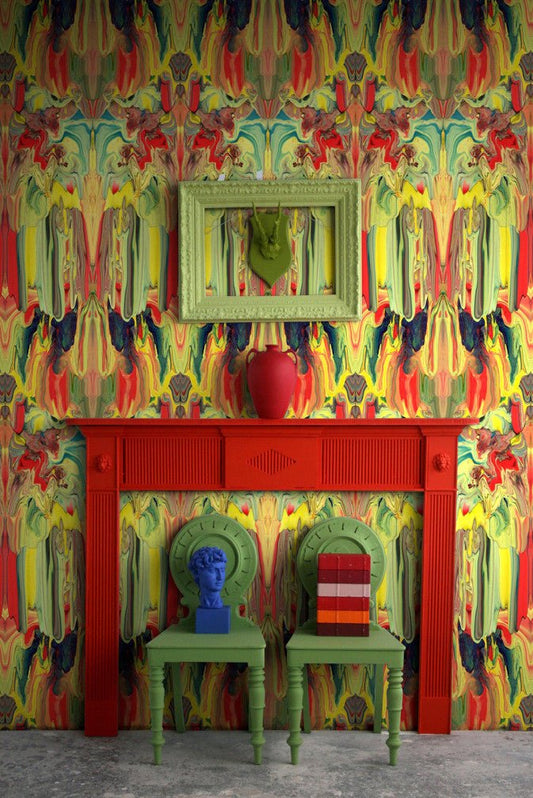 Marble Gum Wallpaper - Original - Timorous Beasties - ROR/MRBG/PRL/01 - Premier Wallcovering