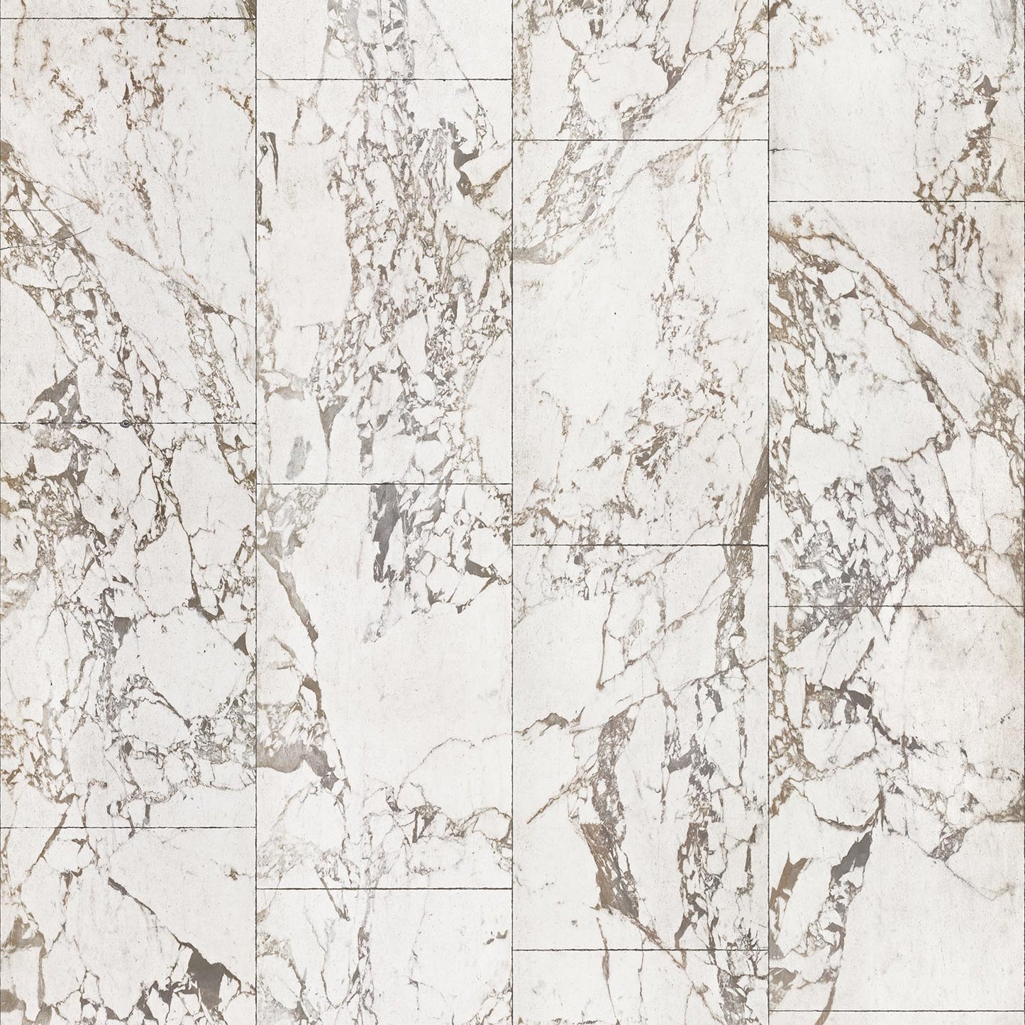 Marble Tiles Wallpaper - White - NLXL - PHM - 41 - Premier Wallcovering