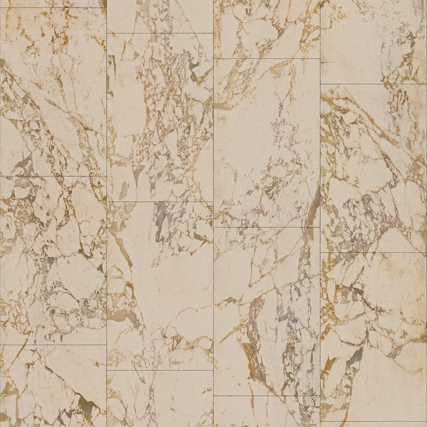 Marble Tiles Wallpaper - Beige - NLXL - PHM - 61 - Premier Wallcovering