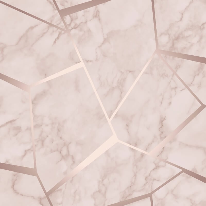Marblesque Fractal Metallic Wallpaper - Rose Gold - Fine Décor - FD42264 - Premier Wallcovering