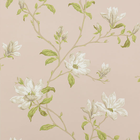 Marchwood Wallpaper - Shell Pink - Colefax & Fowler - 07976/10 - Premier Wallcovering