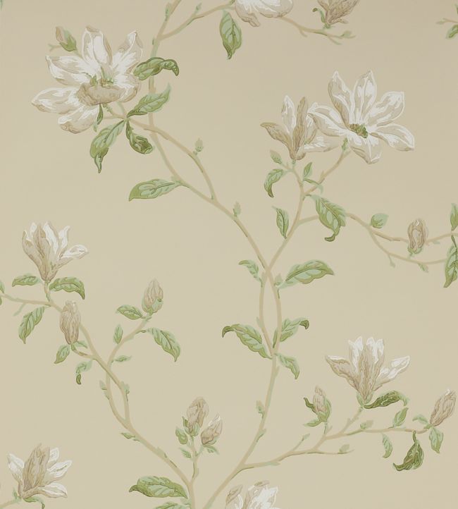 Marchwood Wallpaper - White/Sage - Colefax & Fowler - 07976/08 - Premier Wallcovering