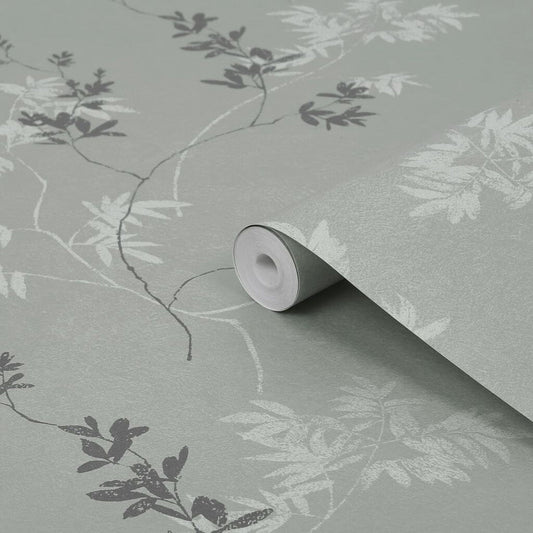 Mari Wallpaper - Mineral Green - Laura Ashley - 119840 - Premier Wallcovering