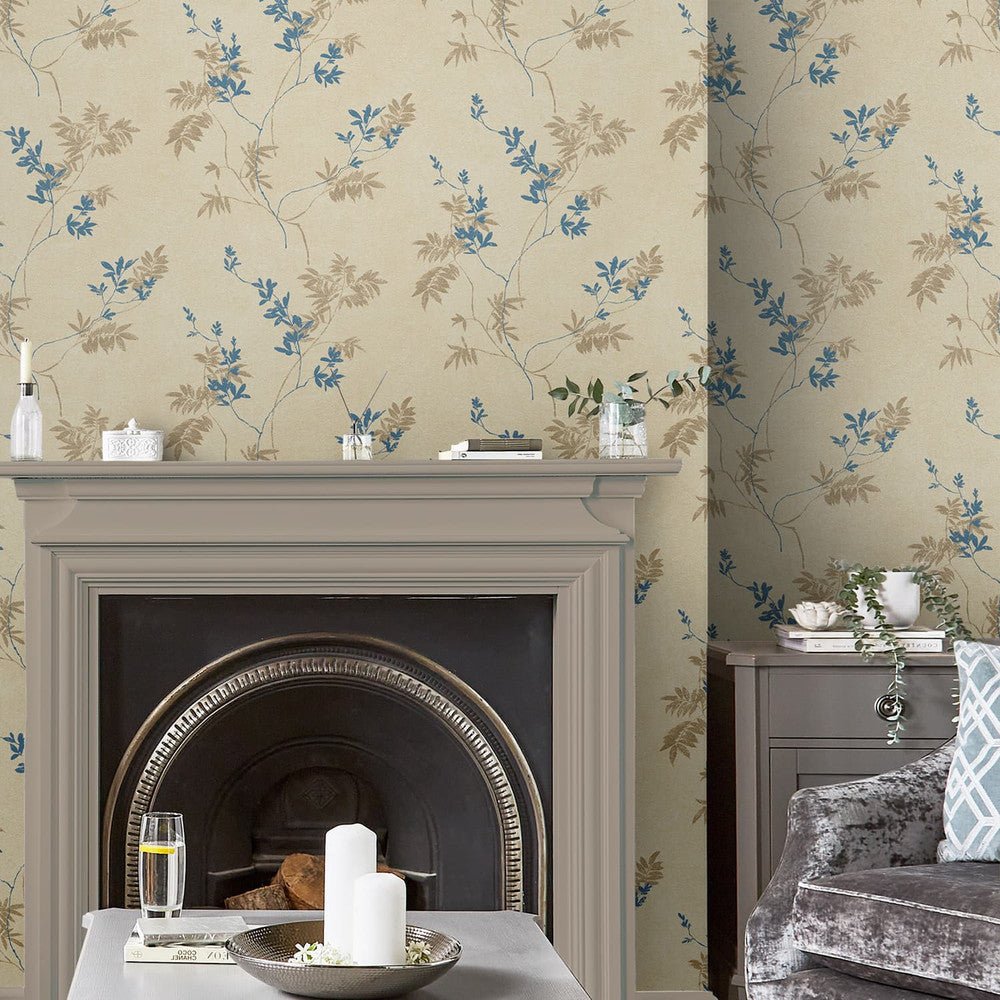 Mari Wallpaper - Gold - Laura Ashley - 119841 - Premier Wallcovering