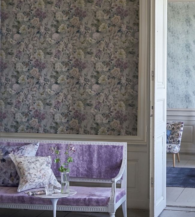 Marianne Wallpaper - Fuchsia - PDG712/01 - Designers Guild - Premier Wallcovering