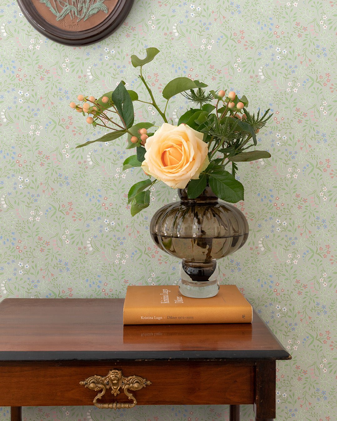 Marie Wallpaper - Light Green - Midbec - 13133 - Premier Wallcovering