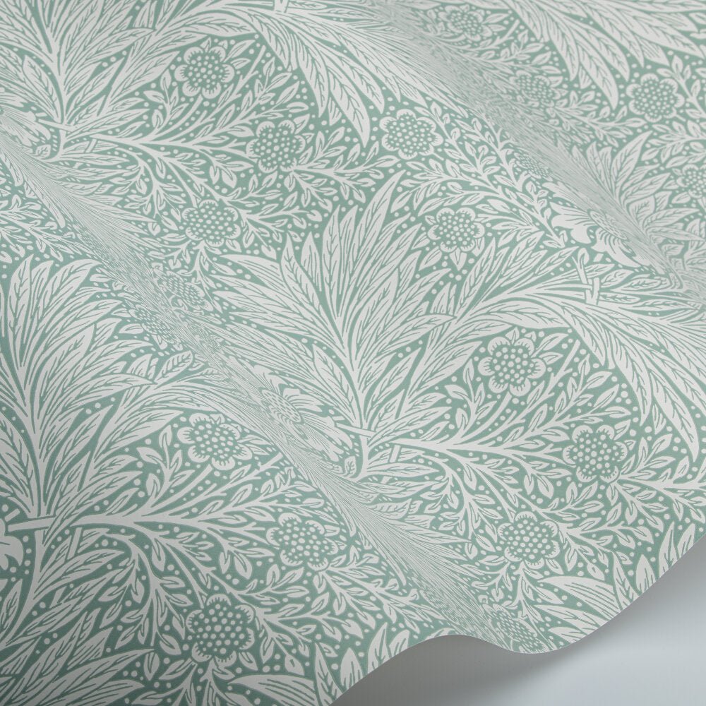 Marigold Wallpaper - Soft Teal - 217396 - Morris Wallpaper WD - Premier Wallcovering
