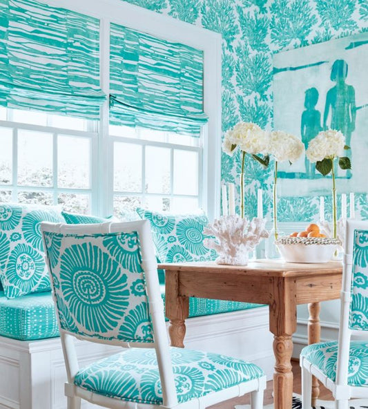 Marine Coral Wallpaper - Coral - Thibaut - T10120 - Premier Wallcovering