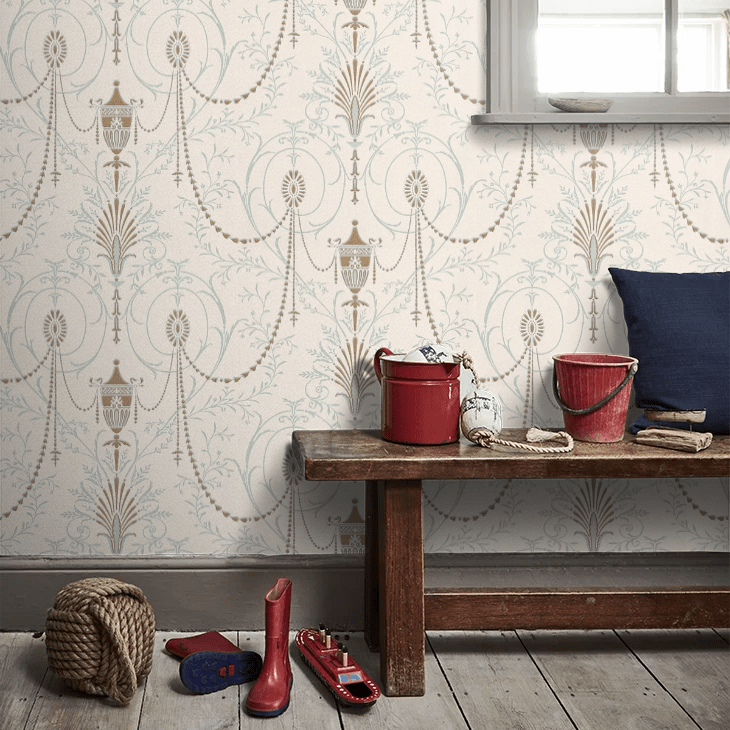 Marlborough Wallpaper - Crystal - Little Greene - 0273MACRYST - Premier Wallcovering