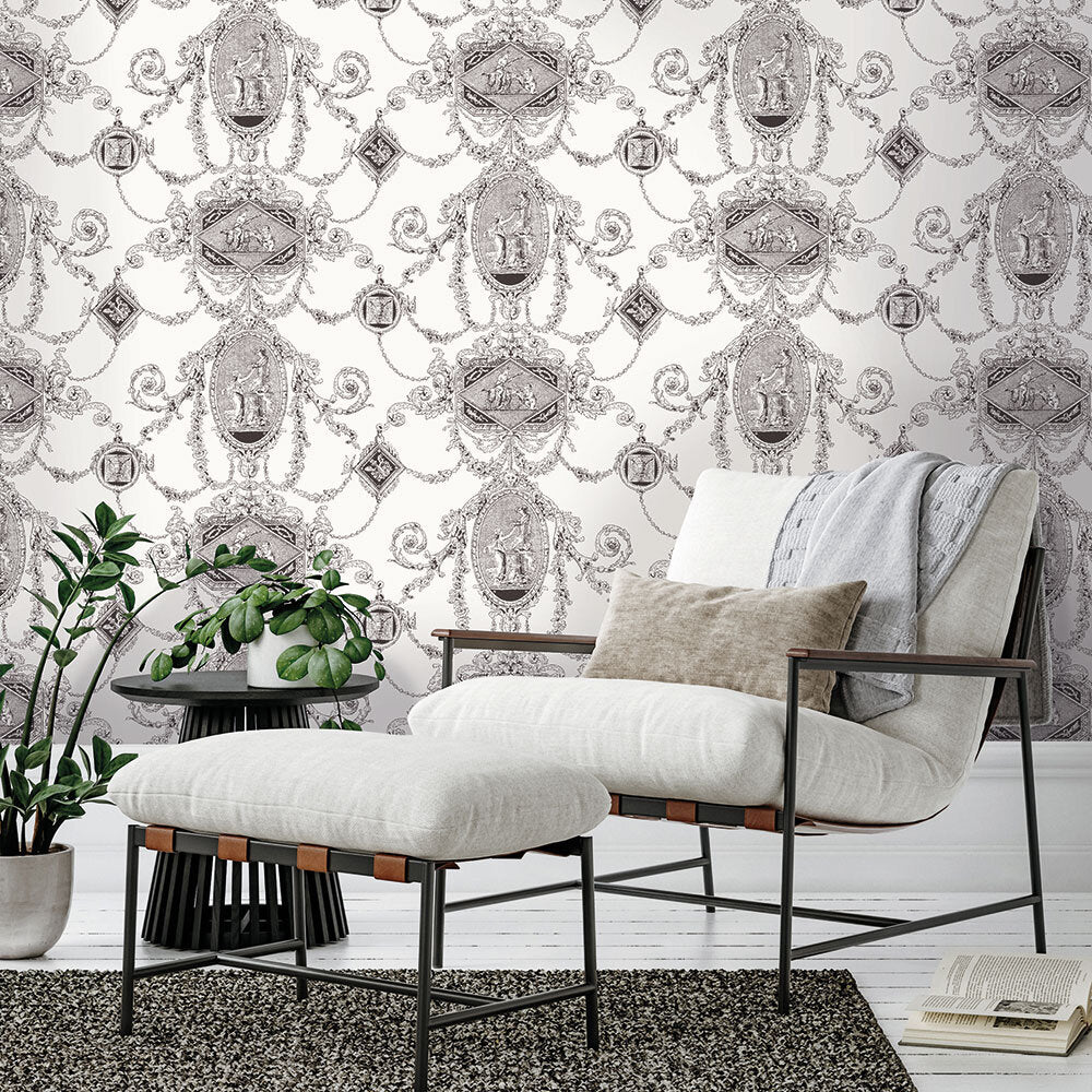 Marlborough Wallpaper - Ivory - Timothy Wilman - TW2455 - Premier Wallcovering