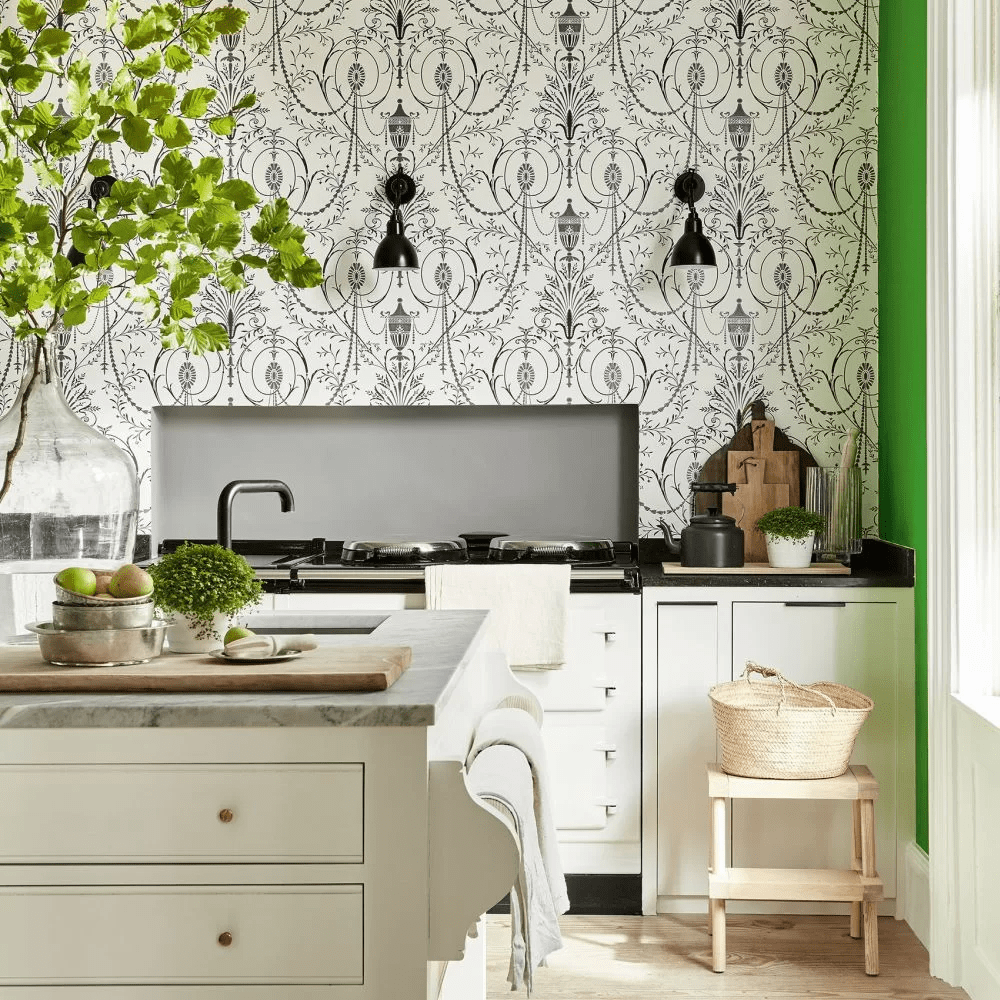 Marlborough Wallpaper - Glace - Little Greene - 0256MAGLACE - Premier Wallcovering