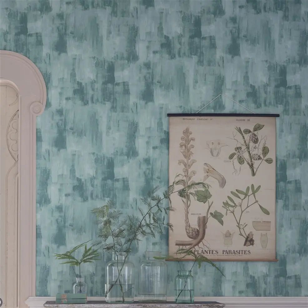 Marmorino Wallpaper - Teal - PDG653/07 - Designers Guild - Premier Wallcovering