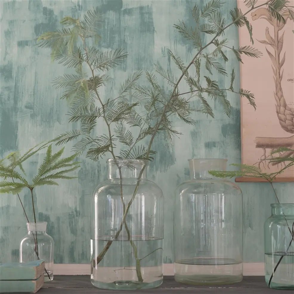 Marmorino Wallpaper - Teal - PDG653/07 - Designers Guild - Premier Wallcovering
