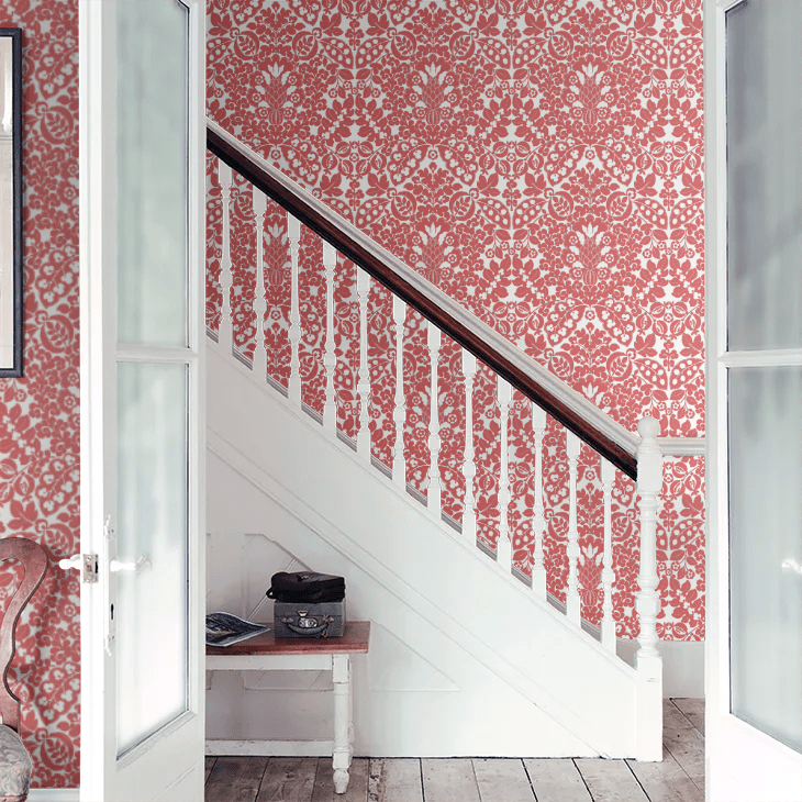 Marni Wallpaper - Red - A Street Prints - FD26336 - Premier Wallcovering
