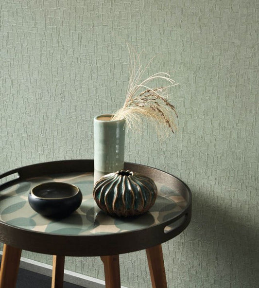 Maroquinerie Leathers Wallpaper - Brun Moka - Casadeco - 87142419 - Premier Wallcovering