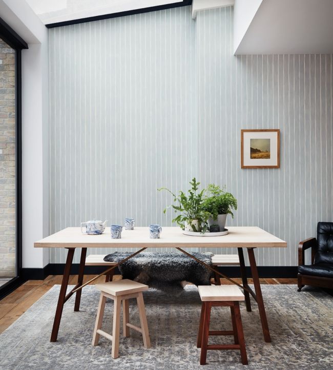 Marquee Stripe Wallpaper - Midnight - 110/2007 - Cole & Son - Premier Wallcovering