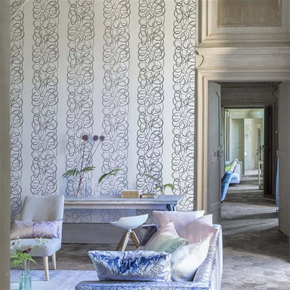 Marquisette Wallpaper - Pale Celadon - PDG689/01 - Designers Guild - Premier Wallcovering