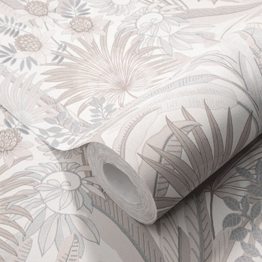 Martinique Tropical Wallpaper - Natural - Erismann - 10390 - 02 - Premier Wallcovering