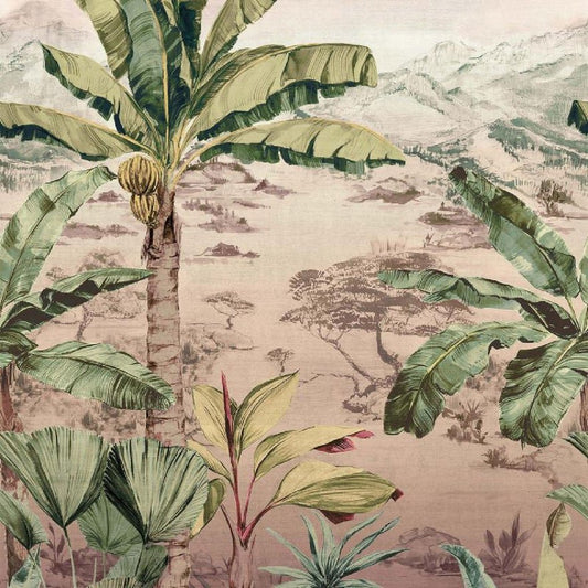 Martinique Wallpaper - Blush - Osborne & Little - W7615-02 - Premier Wallcovering