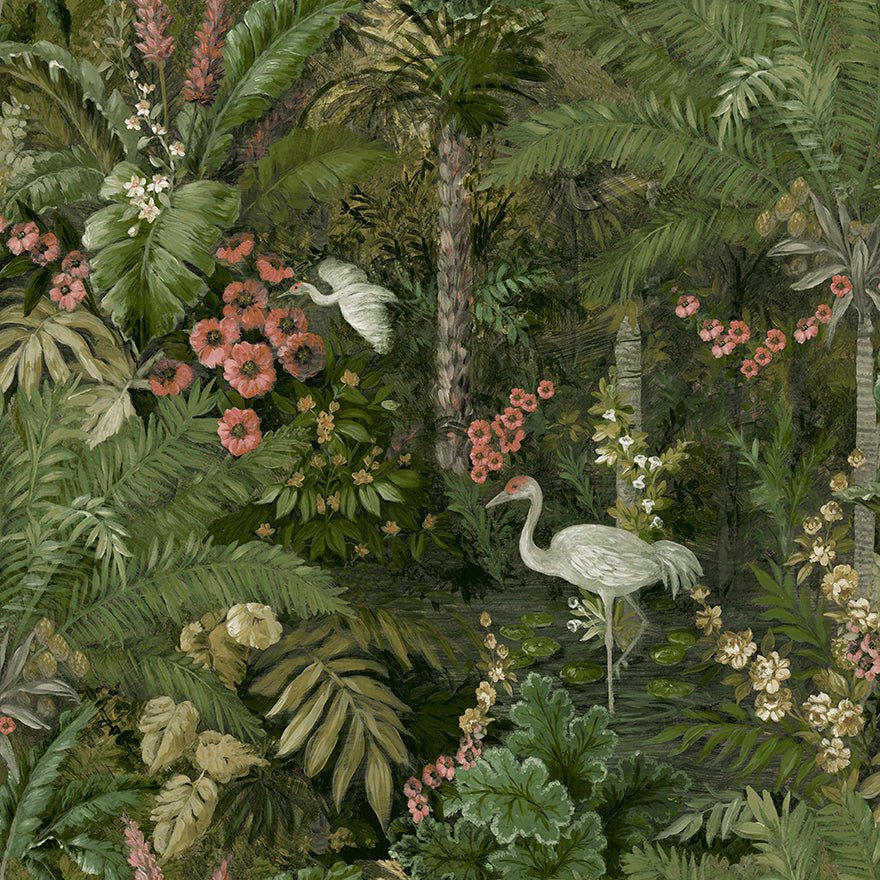 Masoala Wallpaper - Green - Holden Décor - 91442 - Premier Wallcovering