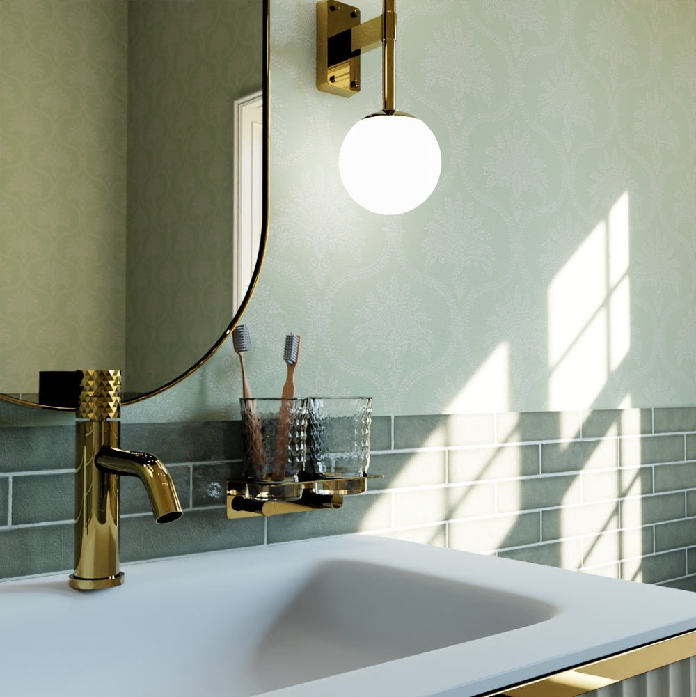 Massena Palace Wallpaper - Olive and Vintage Cream - LAN100163 - Lucie Annabel - Premier Wallcovering