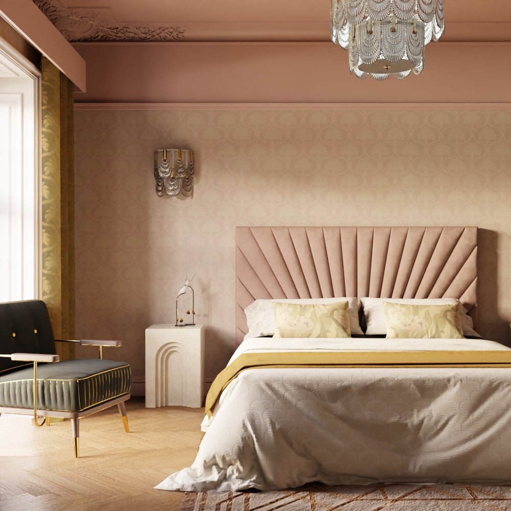 Massena Palace Wallpaper - Dusty Pink and Vintage Cream - LAN100165 - Lucie Annabel - Premier Wallcovering