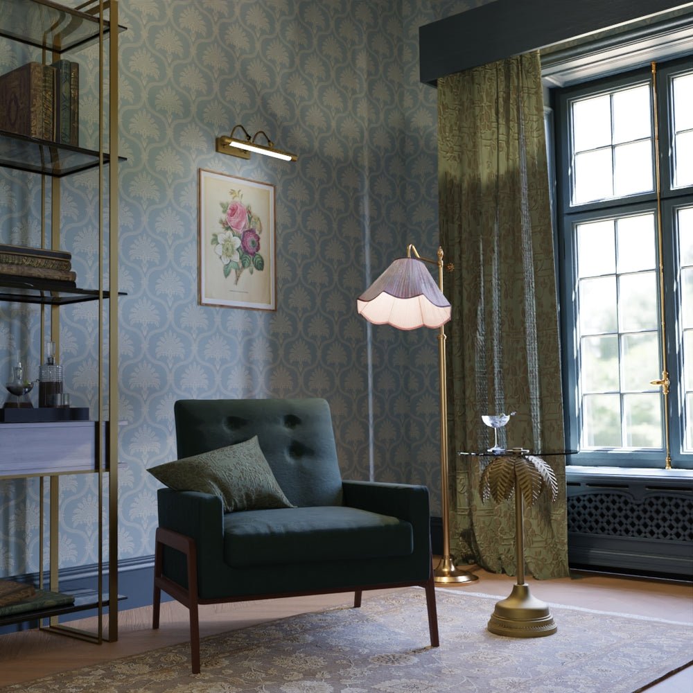 Massena Palace Wallpaper - Mineral and Vintage Cream - LAN100164 - Lucie Annabel - Premier Wallcovering