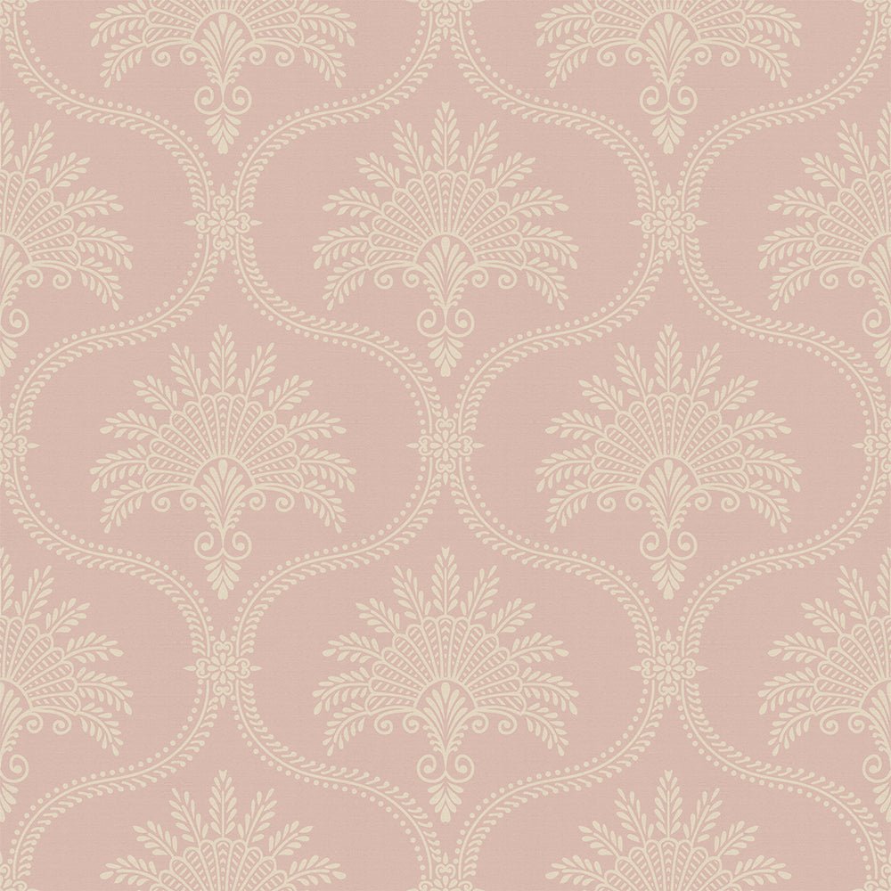 Massena Palace Wallpaper - Dusty Pink and Vintage Cream - LAN100165 - Lucie Annabel - Premier Wallcovering