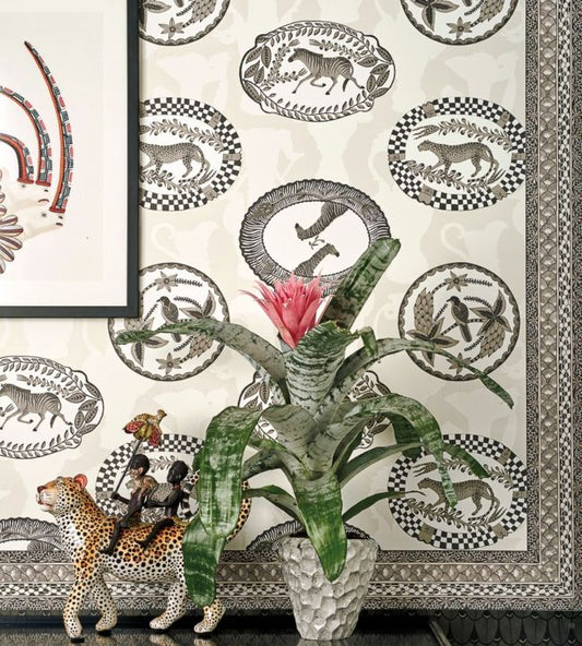 Matrinah Wallpaper - Soot on Snow - 109/4019 - Cole & Son - Premier Wallcovering