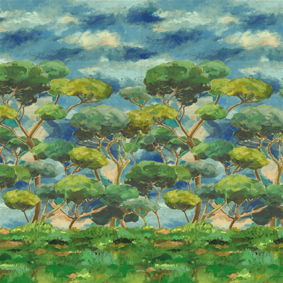 Matsu Wallpaper - Cobalt - PDG1207/01 - Designers Guild - Premier Wallcovering