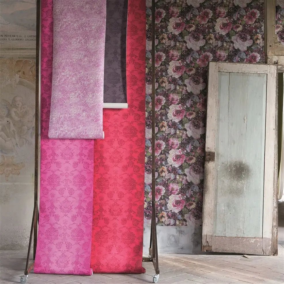 Mattiazzo Wallpaper - Damson - PDG642/01 - Designers Guild - Premier Wallcovering
