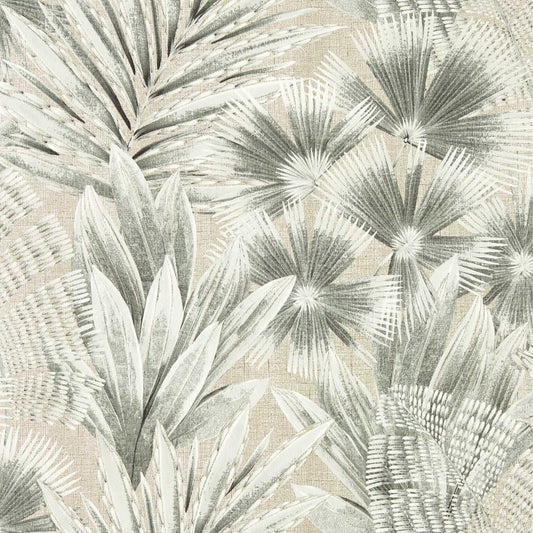 Matupi Wallpaper - Gilver/ Ebony - Harlequin - HTEW112775 - Premier Wallcovering