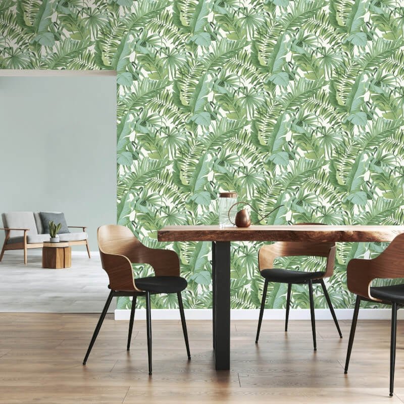 Maui Tropical Wallpaper - Green - Fine Décor - FD42850 - Premier Wallcovering