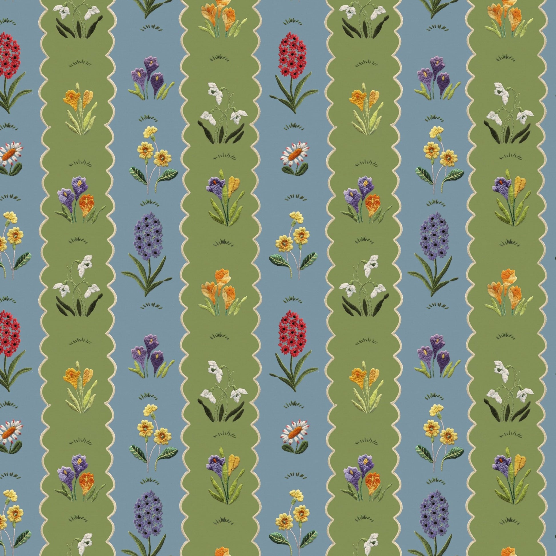Mavis Wallpaper - Apple & Azure - Wear The Walls - MAAA807670 - Premier Wallcovering