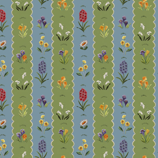 Mavis Wallpaper - Apple & Azure - Wear The Walls - MAAA807670 - Premier Wallcovering