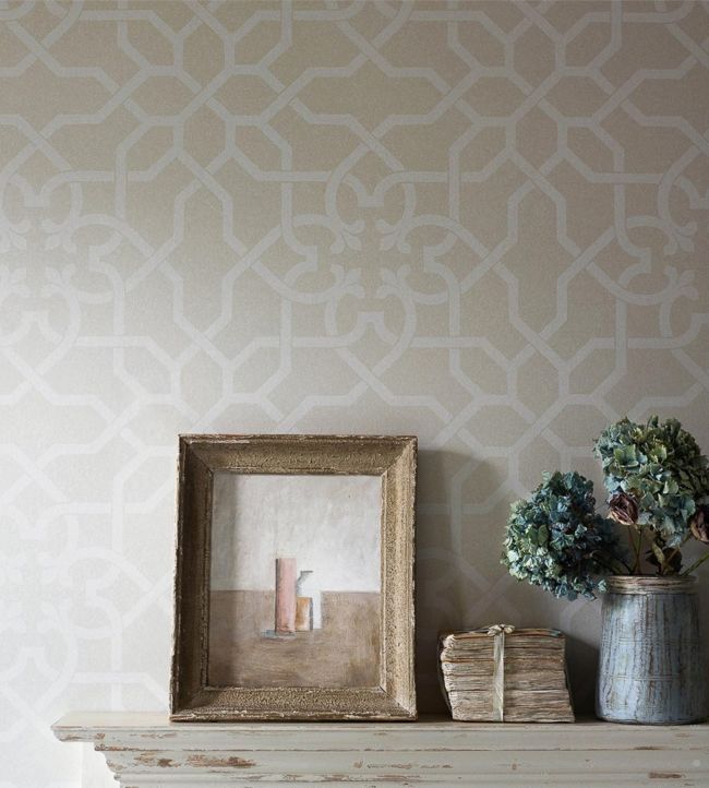 Mawton Wallpaper - Dove/Stone - DDAM216416 - Sanderson - Premier Wallcovering