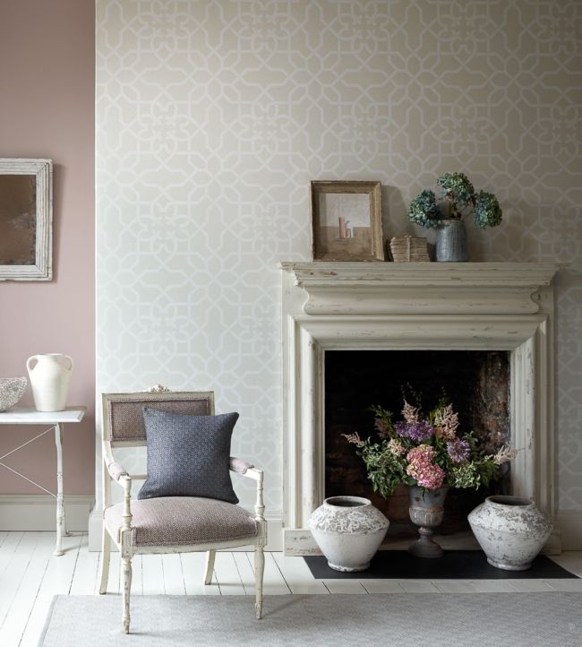 Mawton Wallpaper - Dove/Stone - DDAM216416 - Sanderson - Premier Wallcovering