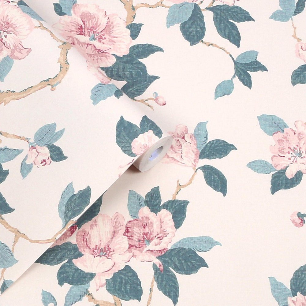 Maya Wallpaper - Linen - Laura Ashley - 130096 - Premier Wallcovering