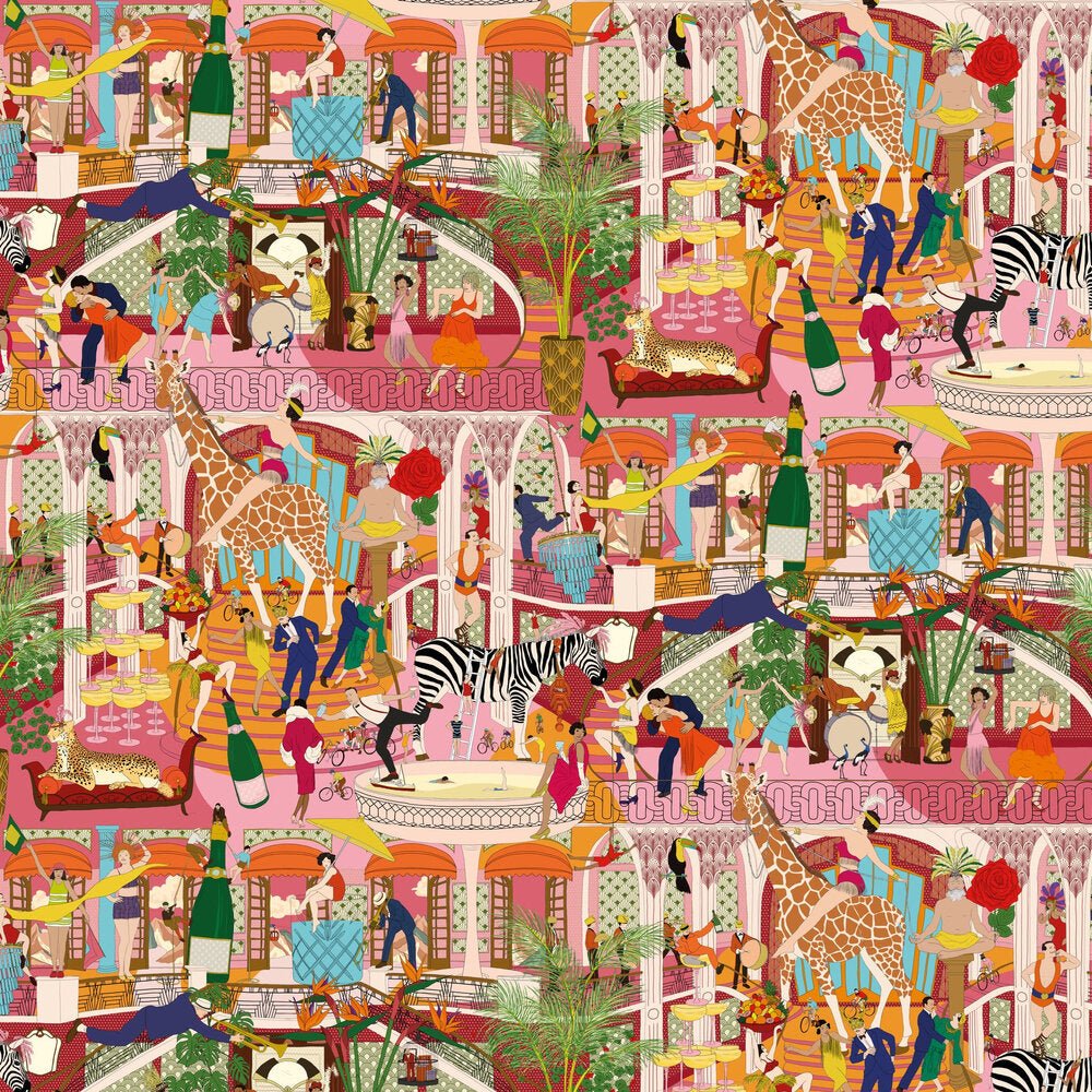 Mayhem Mansion Wallpaper - Pumpkin Pink - Brand McKenzie - BMGI006/06C - Premier Wallcovering