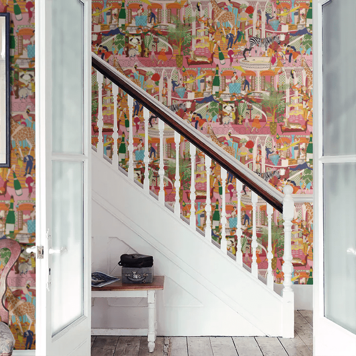 Mayhem Mansion Wallpaper - Pumpkin Pink - Brand McKenzie - BMGI006/06C - Premier Wallcovering