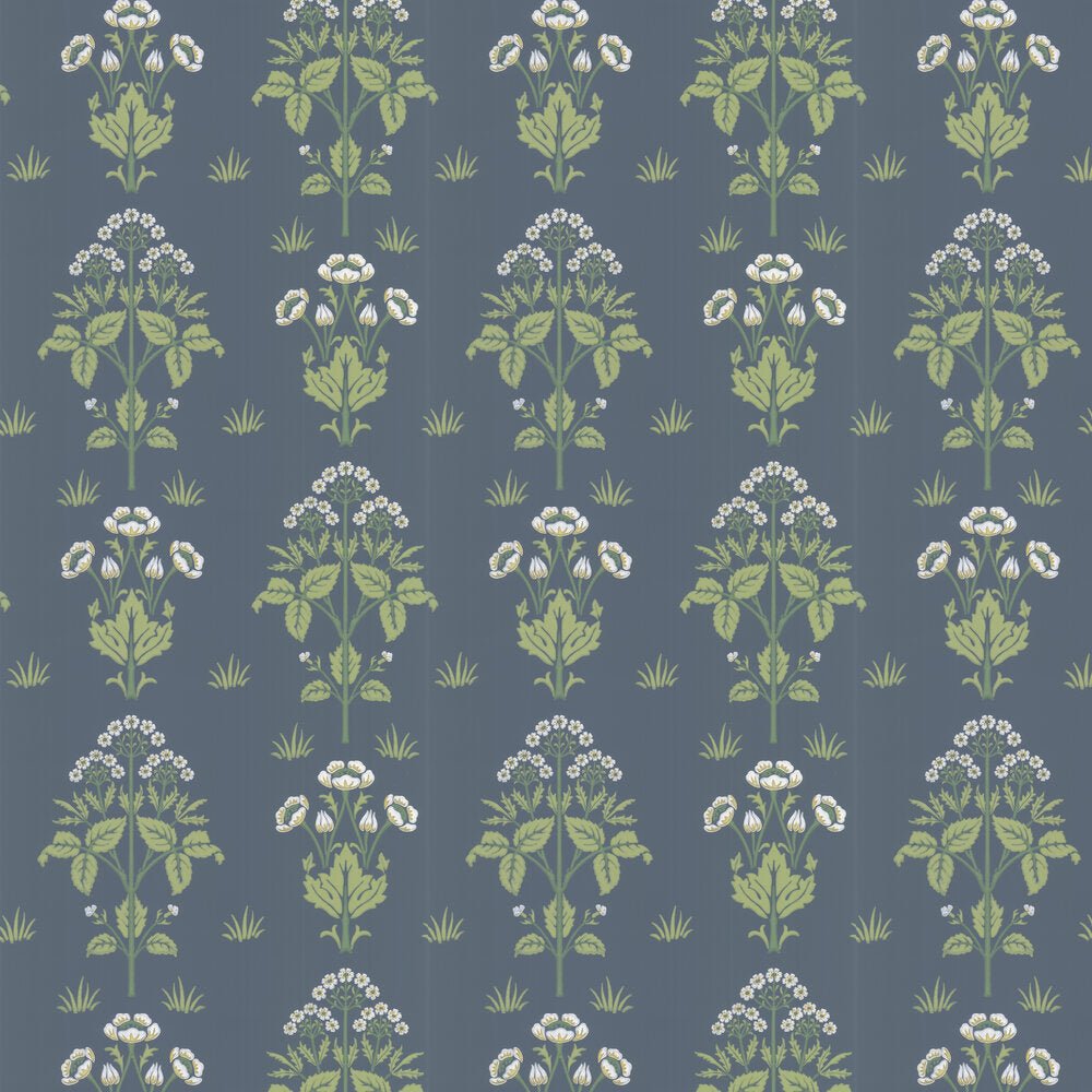 Meadow Sweet Wallpaper - Aegean Blue - 217382 - Morris Wallpaper WD - Premier Wallcovering