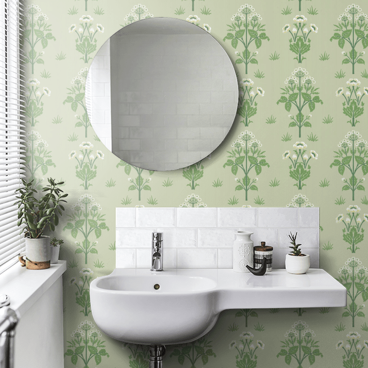 Meadow Sweet Wallpaper - Sage - 217383 - Morris Wallpaper WD - Premier Wallcovering
