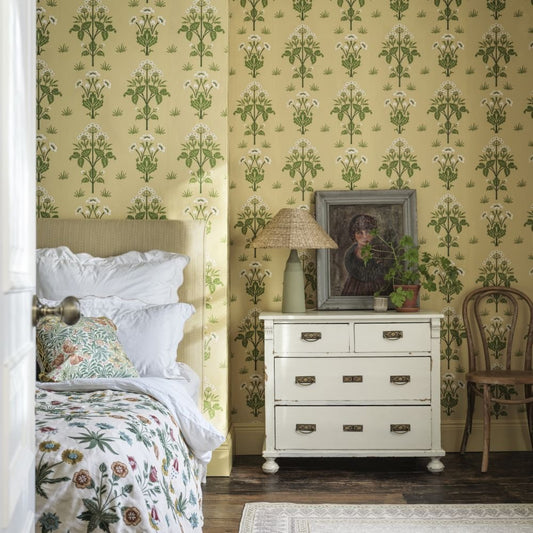 Meadow Sweet Wallpaper - Weld Yellow - 217381 - Morris Wallpaper WD - Premier Wallcovering