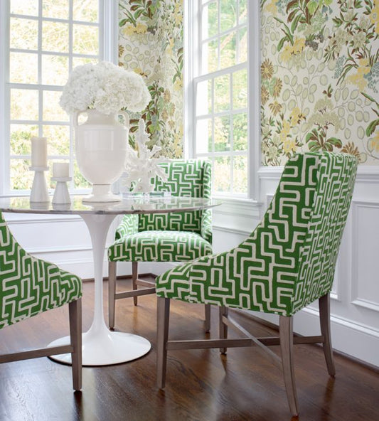 Meadow Wallpaper - Green - Thibaut - T42035 - Premier Wallcovering