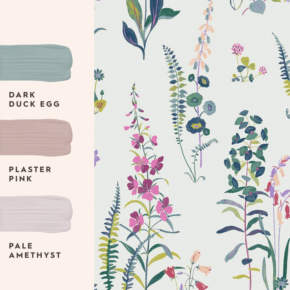 Meadowvale Sprigs Wallpaper - Violet - Laura Ashley - 127401 - Premier Wallcovering