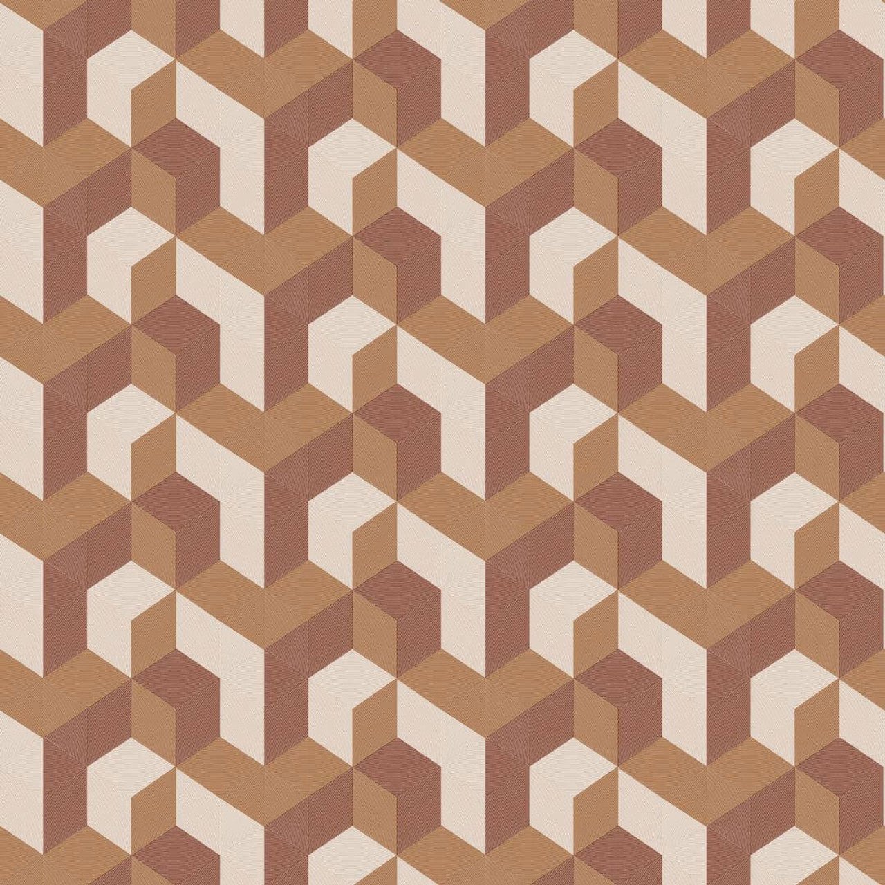 Mecano Perception Wallpaper - Rouille - Casadeco - 86493528 - Premier Wallcovering
