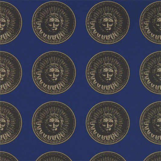 Medallion Wallpaper - Malachite/Gold - ZPLW312974 - Zoffany - Premier Wallcovering