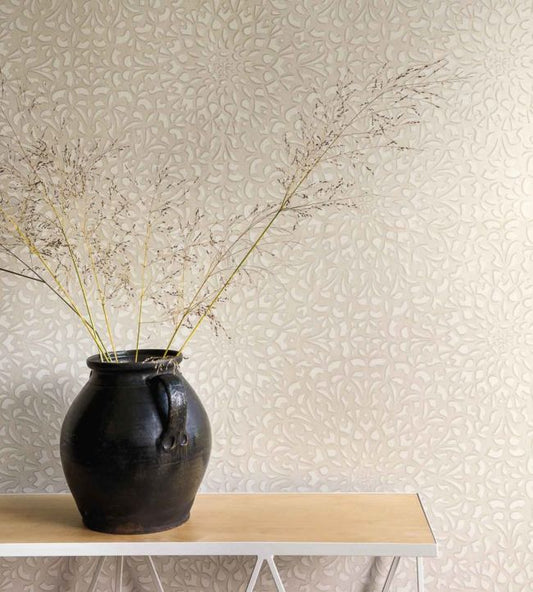 Medina Wallpaper - Pearl & Parchment - 113/7016 - Cole & Son - Premier Wallcovering