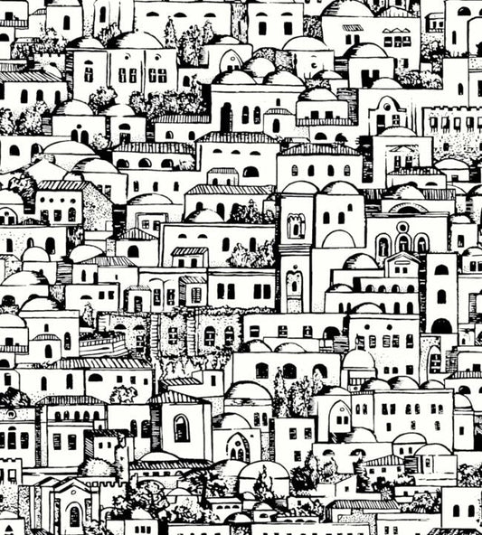 Mediterranea Wallpaper - White & Black - 114/19039 - Cole & Son - Premier Wallcovering